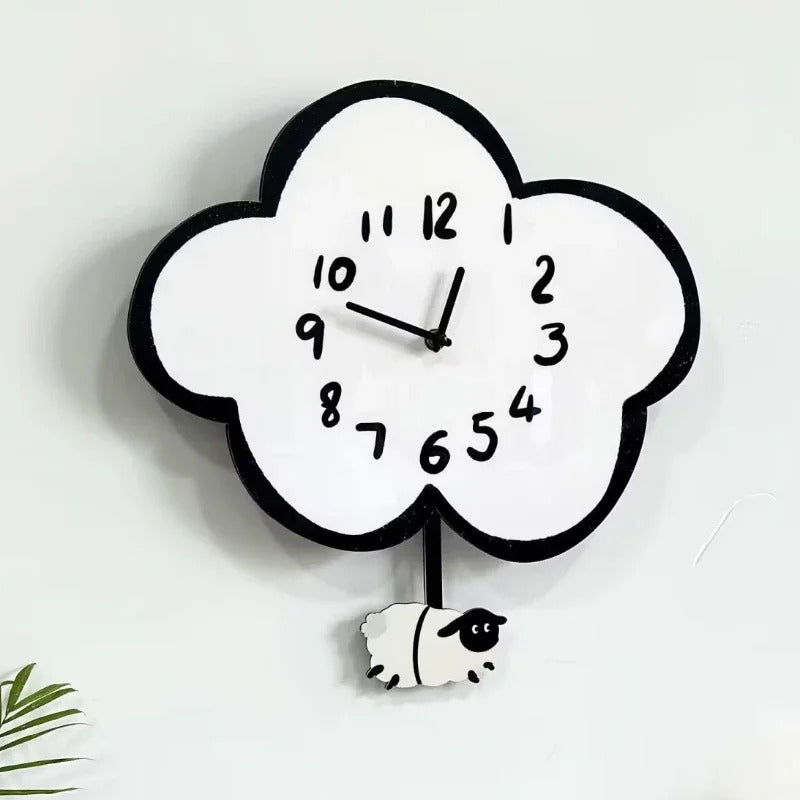Cloud Pendulum Wall Clock – product view 3