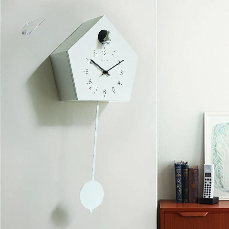 Colorful Cuckoo Pendulum Wall Clock – product view 3