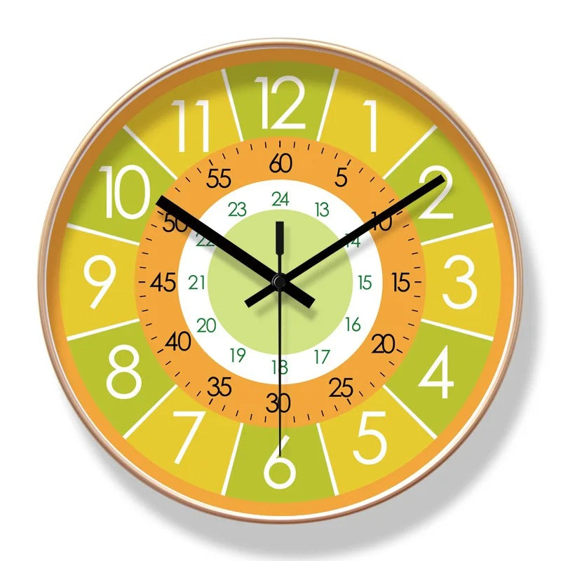 Colorful Educational Wall Clock – product view 3