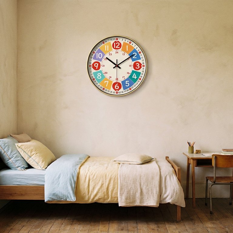 Colorful Educational Wall Clock for Children – product view 2