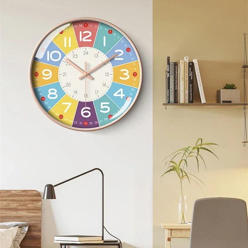 Colorful Numbers Wall Clock – product view 6