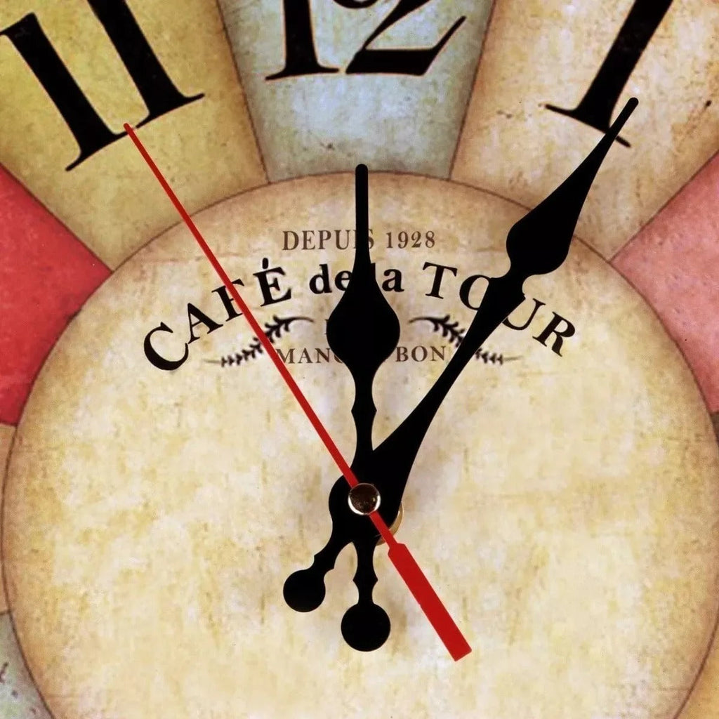 Colourful Vintage-Style Wall Clock – product view 3