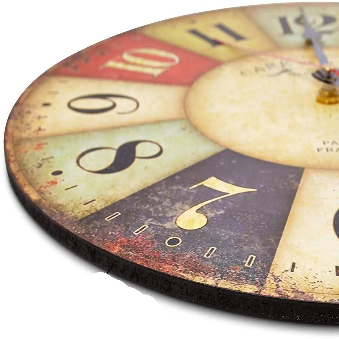 Colourful Vintage-Style Wall Clock – product view 6