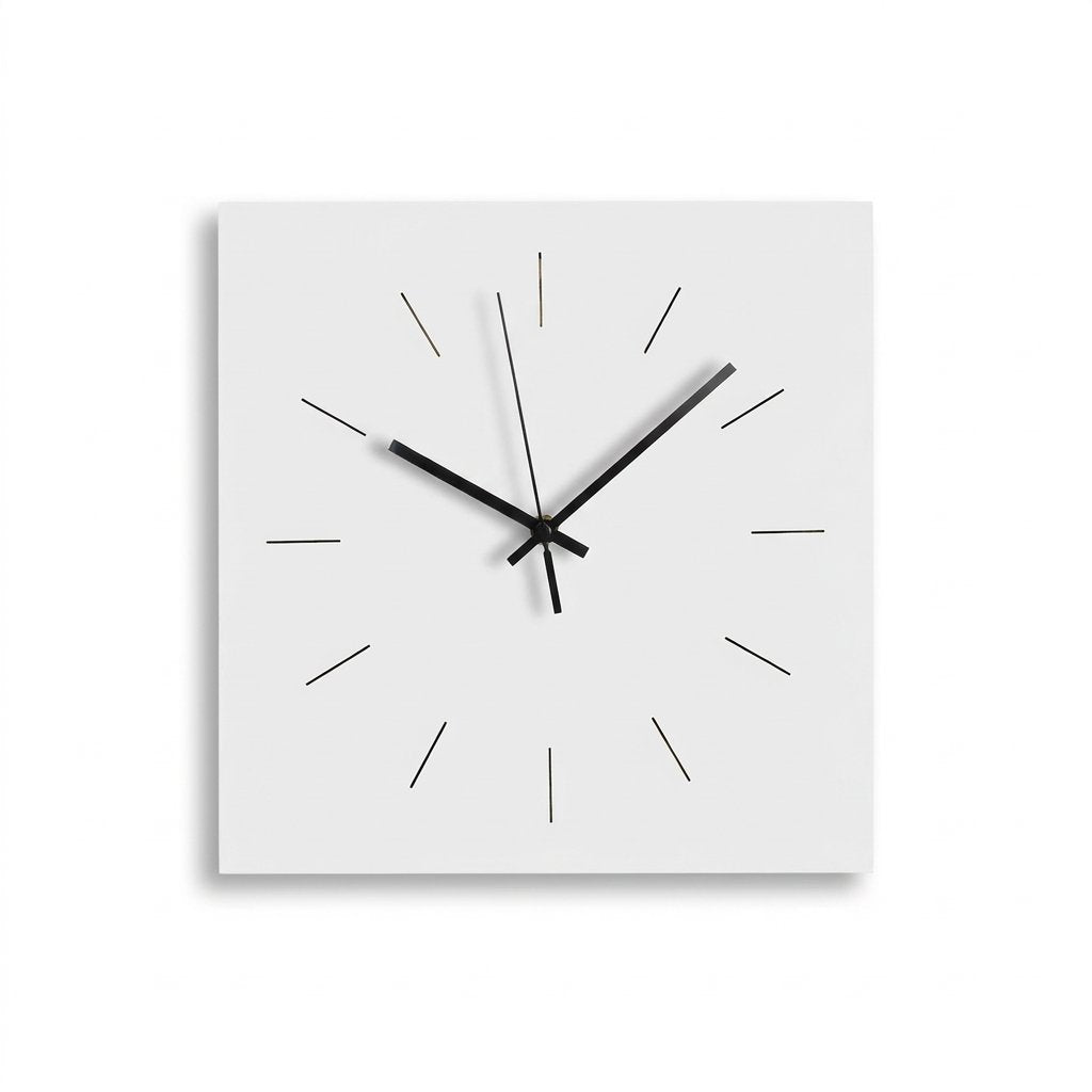 Contemporary Square Wall Clock – product view 6
