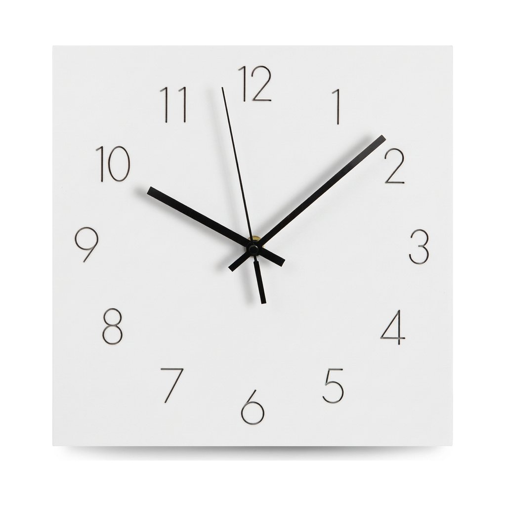 Contemporary Square Wall Clock – product view 7