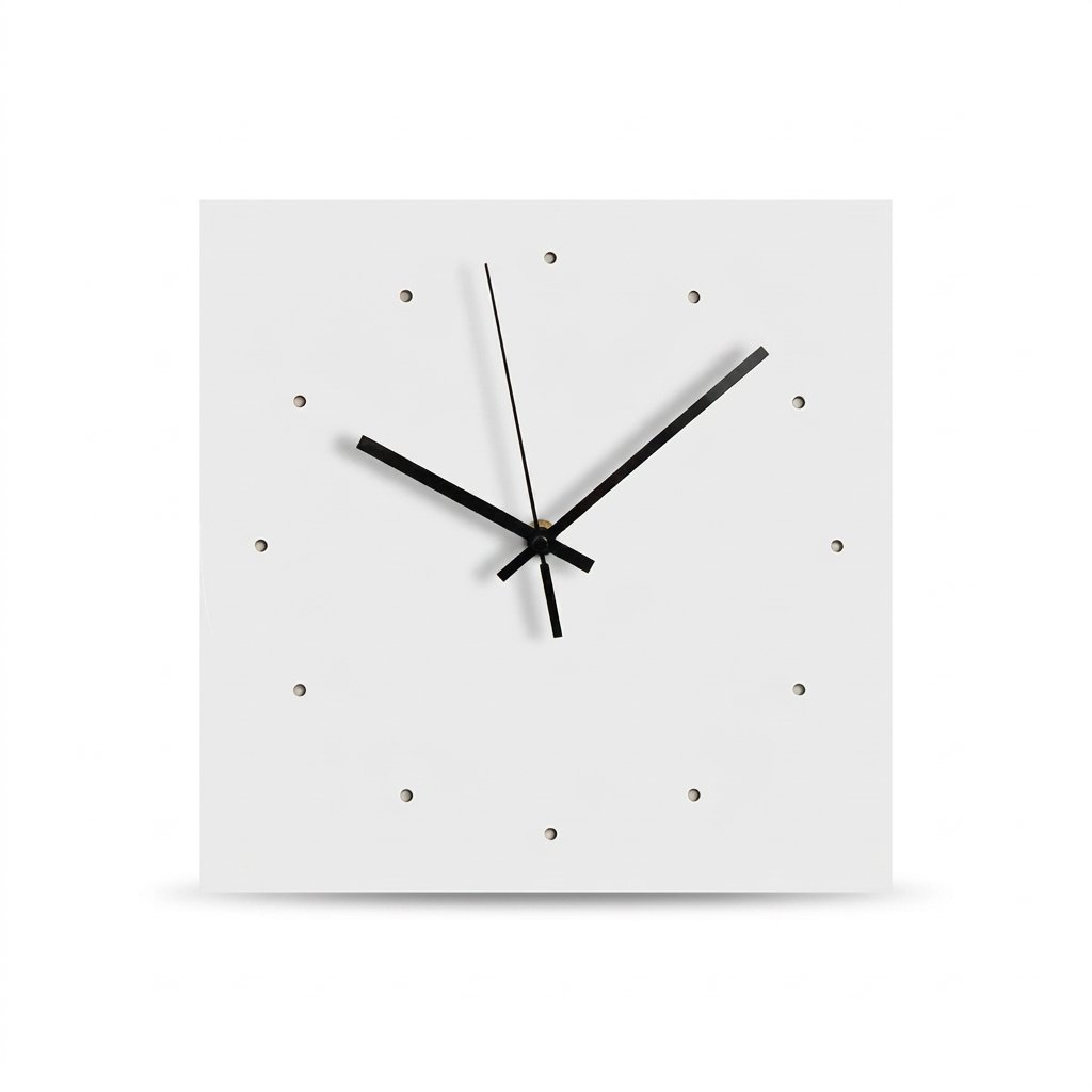 Contemporary Square Wall Clock – product view 10