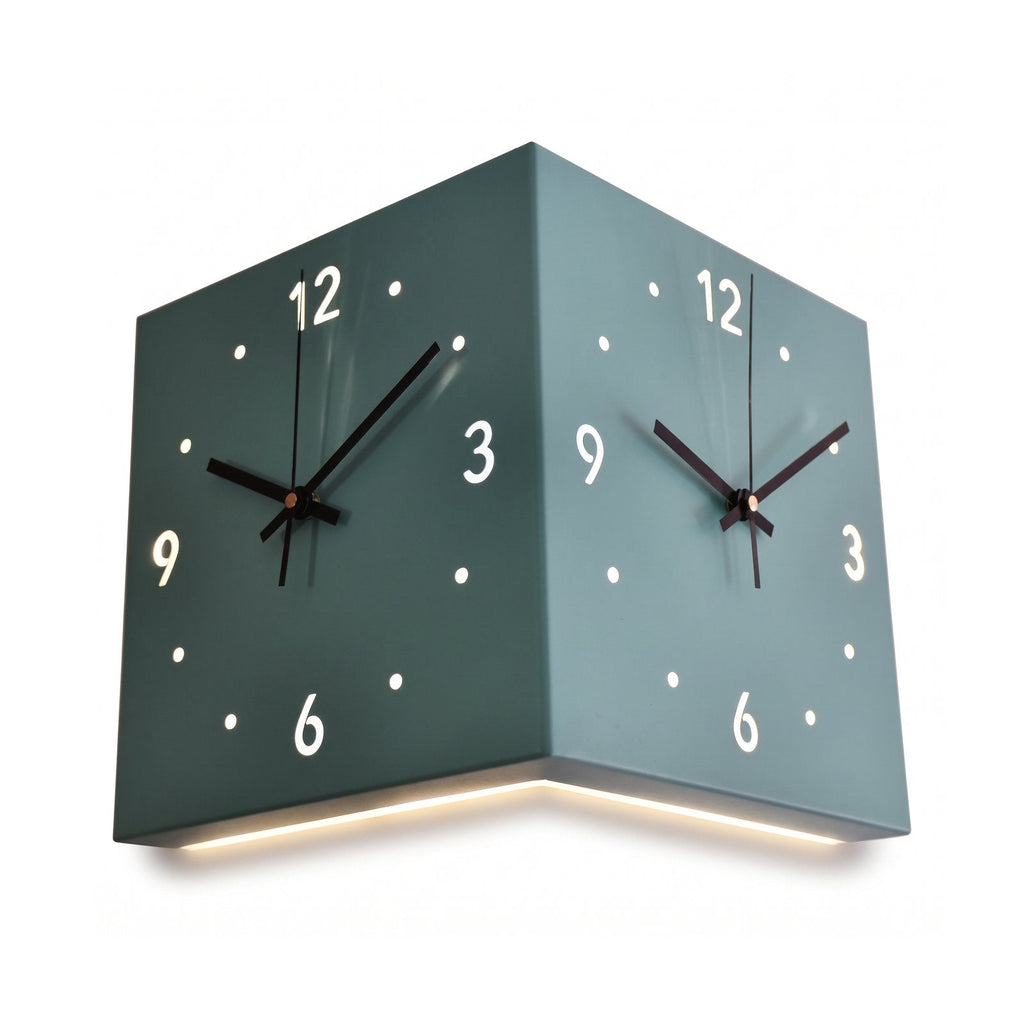 Corner LED Wall Clock – product view 4
