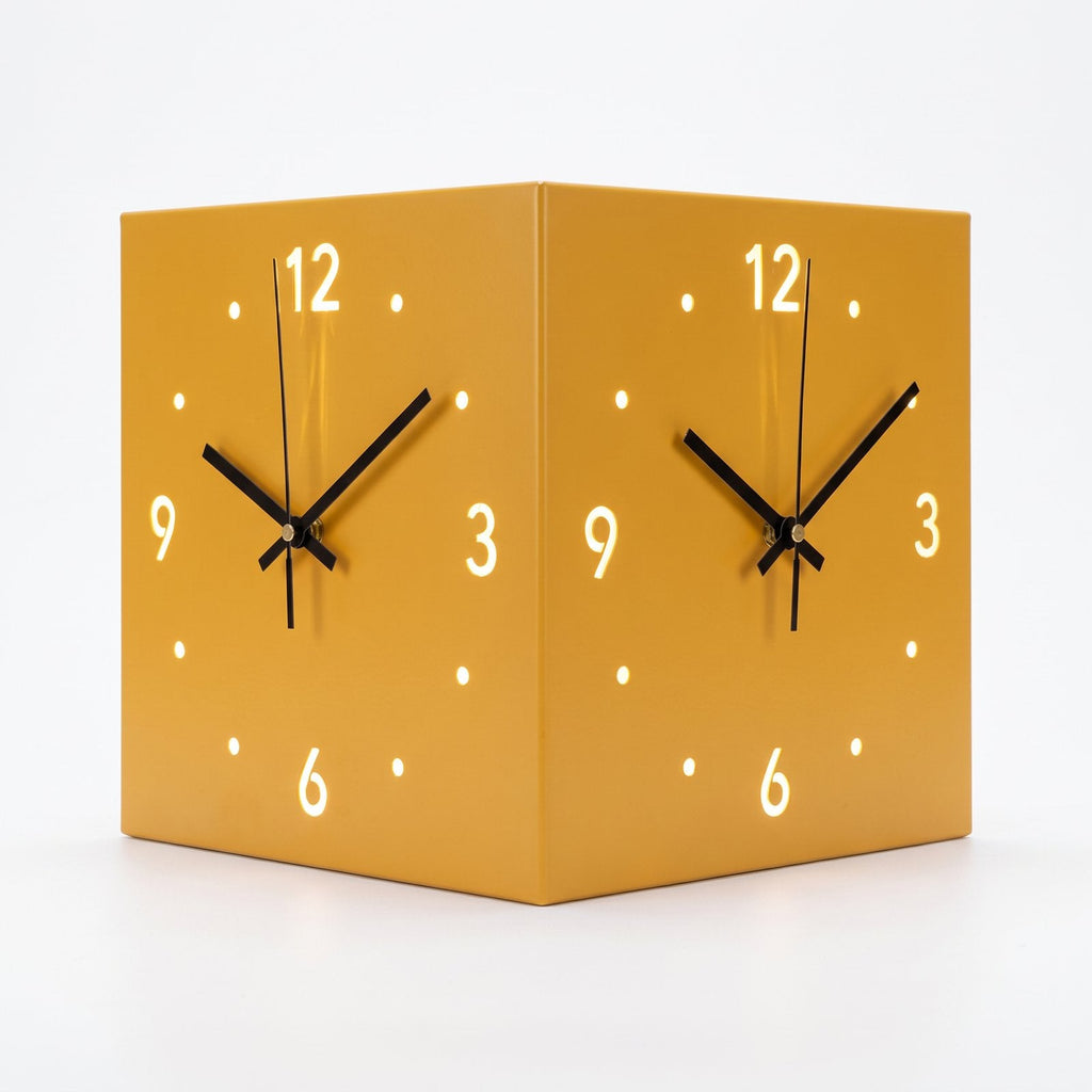 Corner LED Wall Clock – product view 5