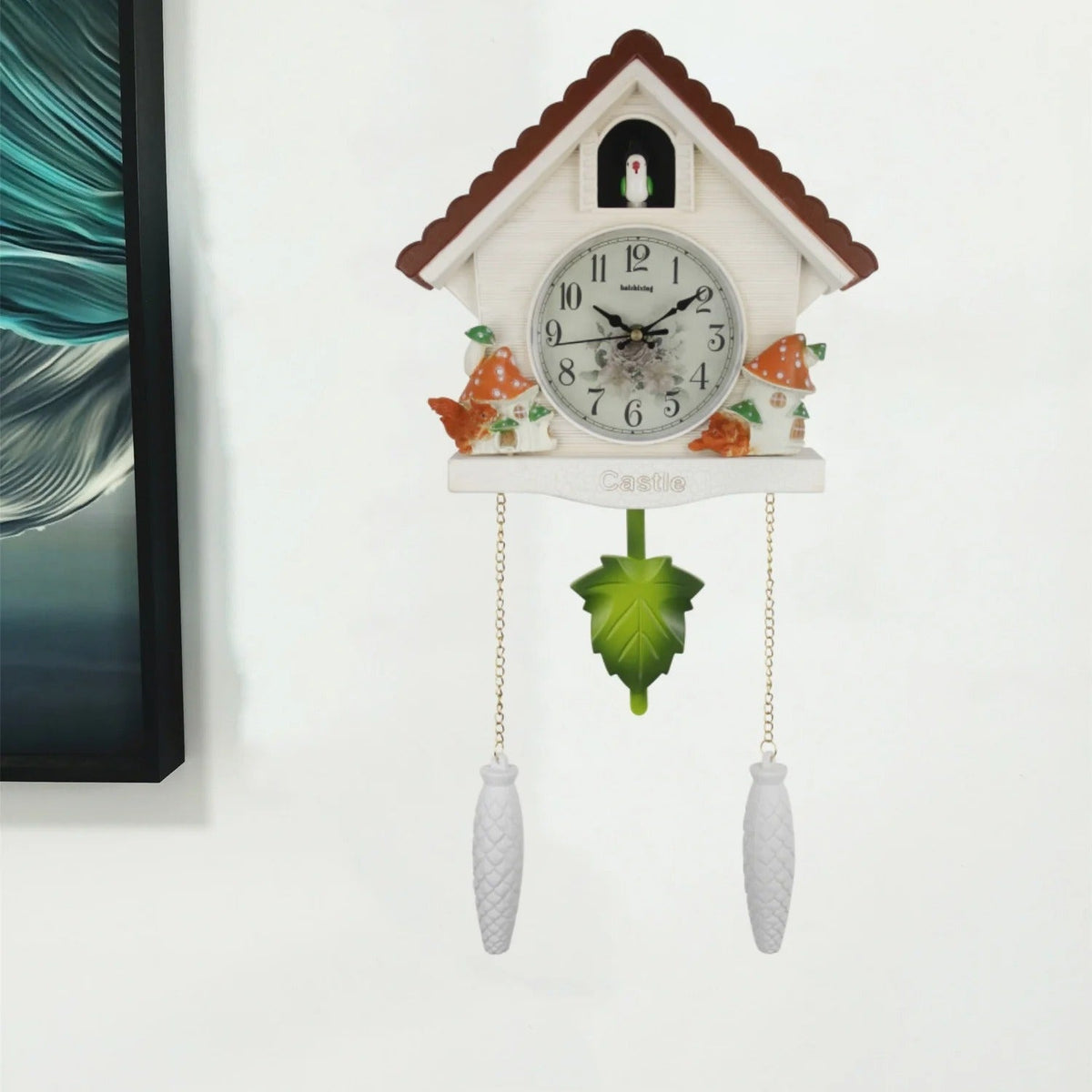 Colorful Chalet Wall Clock for UK interiors