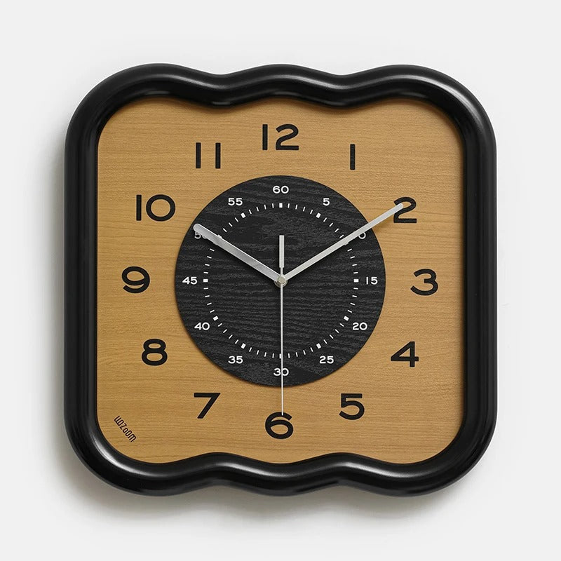 Cream Frame Square Wall Clock – product view 7