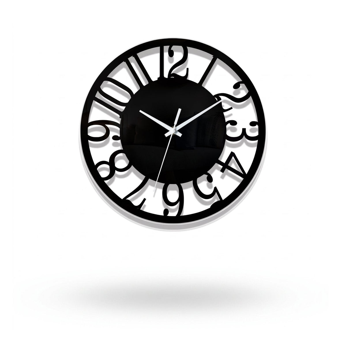 Cut Out Numbers Wall Clock – product view 3