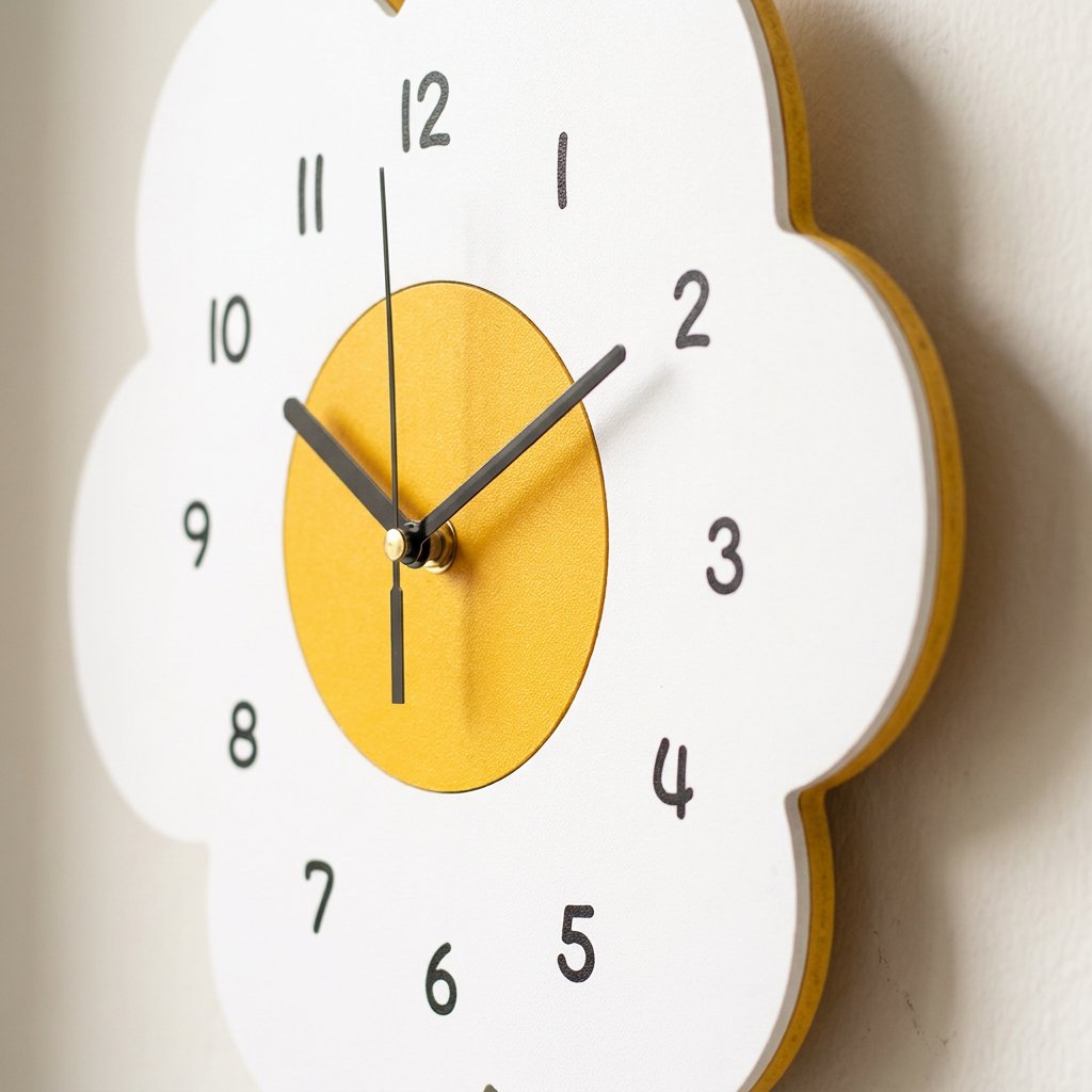 Daisy Floral Wall Clock – product view 3