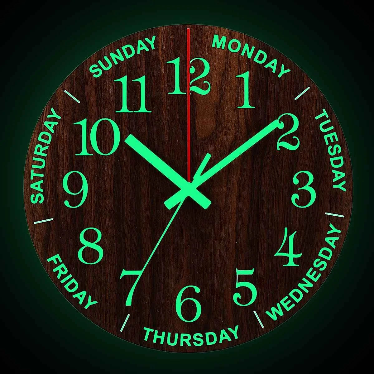 Days Week Wall Clock – product view 2