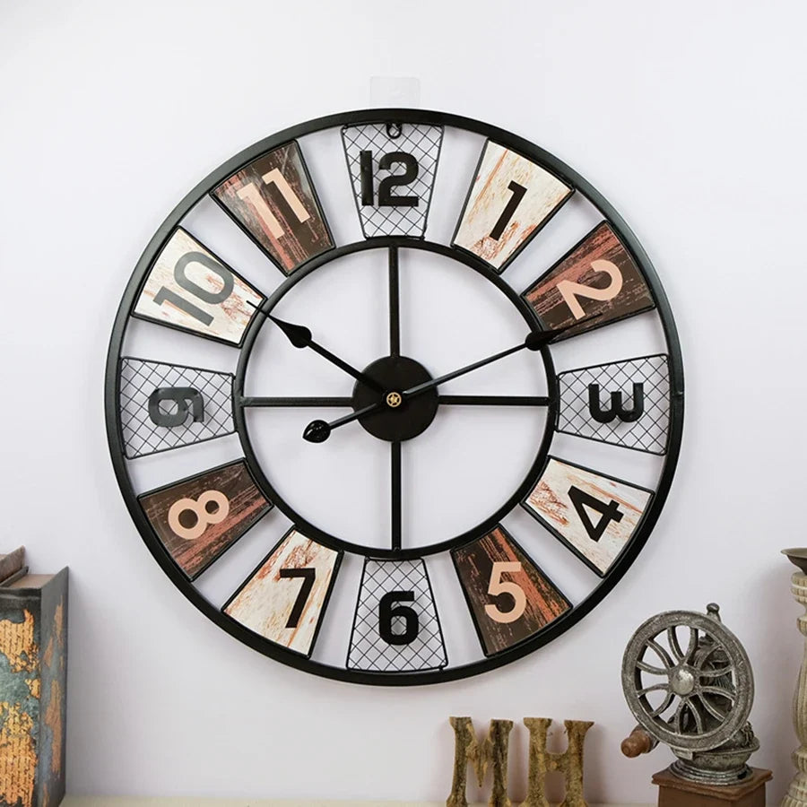 Eclectic Metal Wall Clock – product image