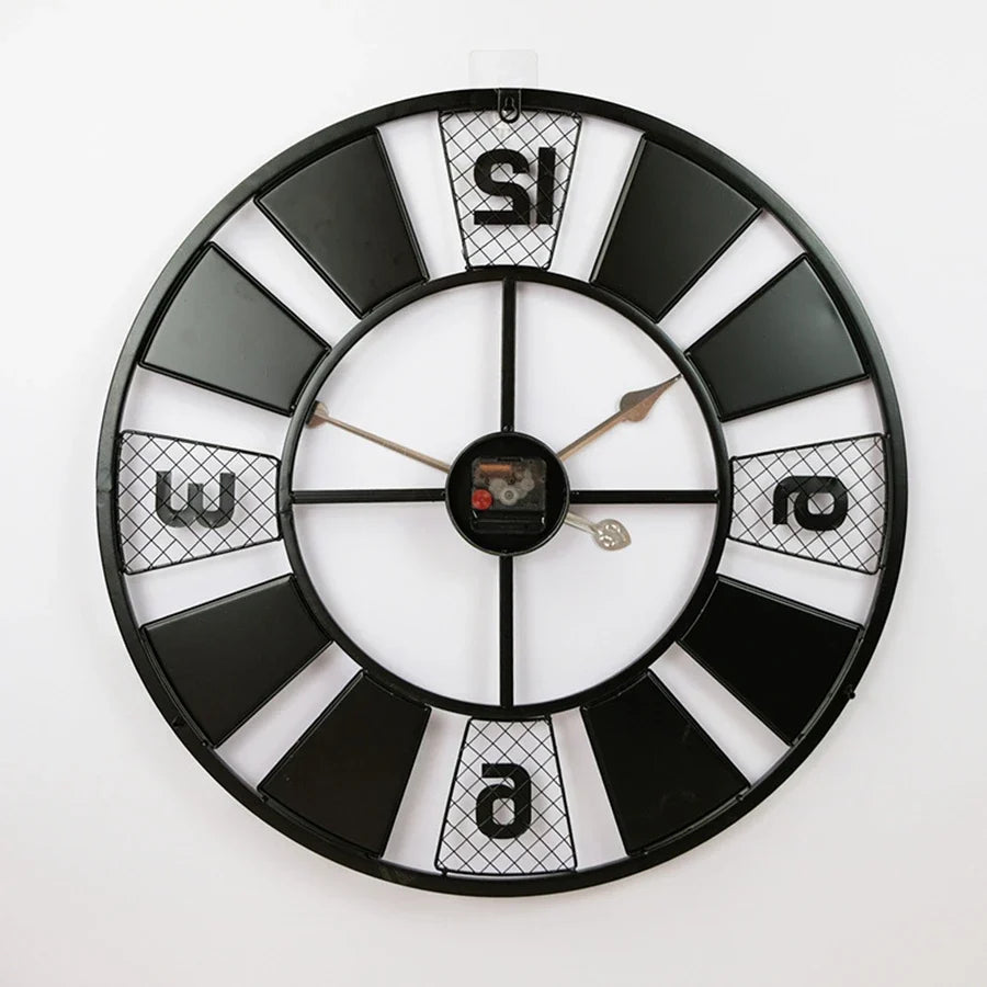 Eclectic Metal Wall Clock – product view 3