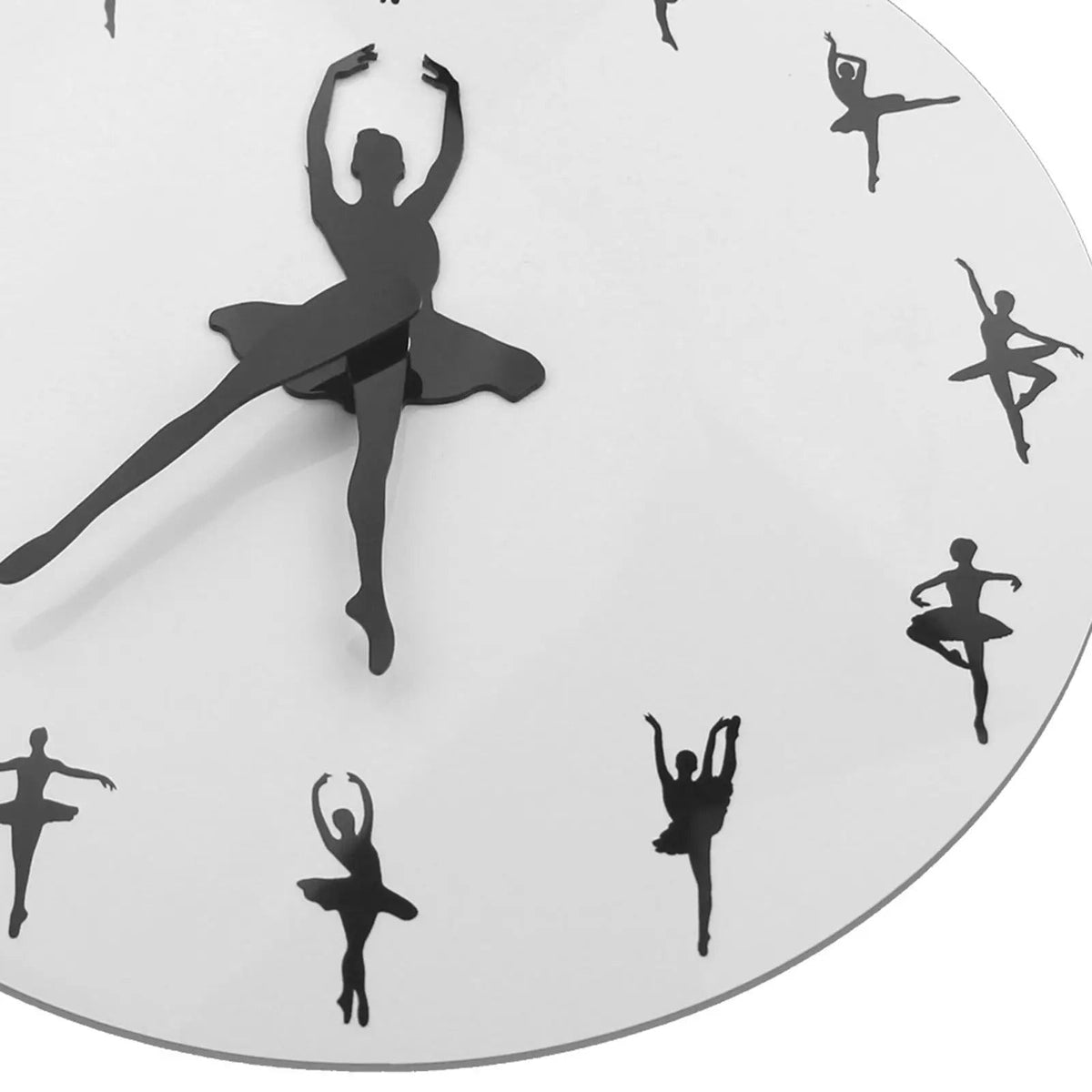 Elegant Ballet Dancer Wall Clock – product view 2