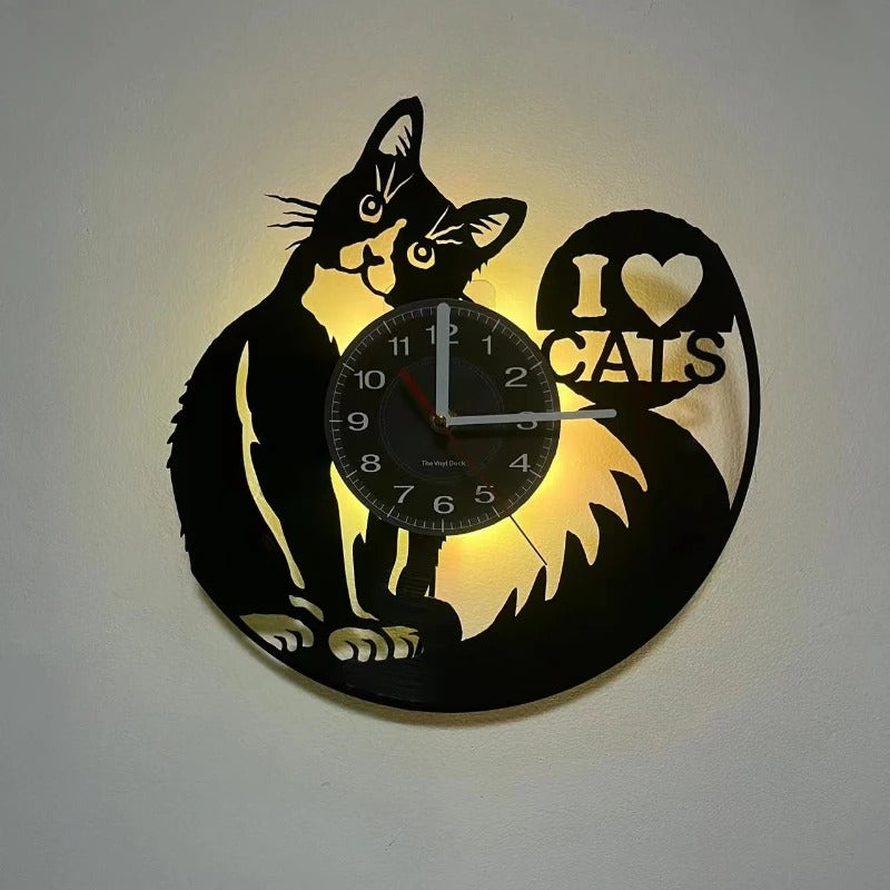 Feline Cat Wall Clock – product image
