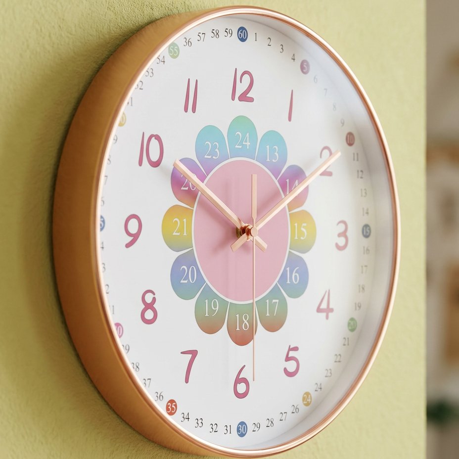 Flower Child Wall Clock – product view 3