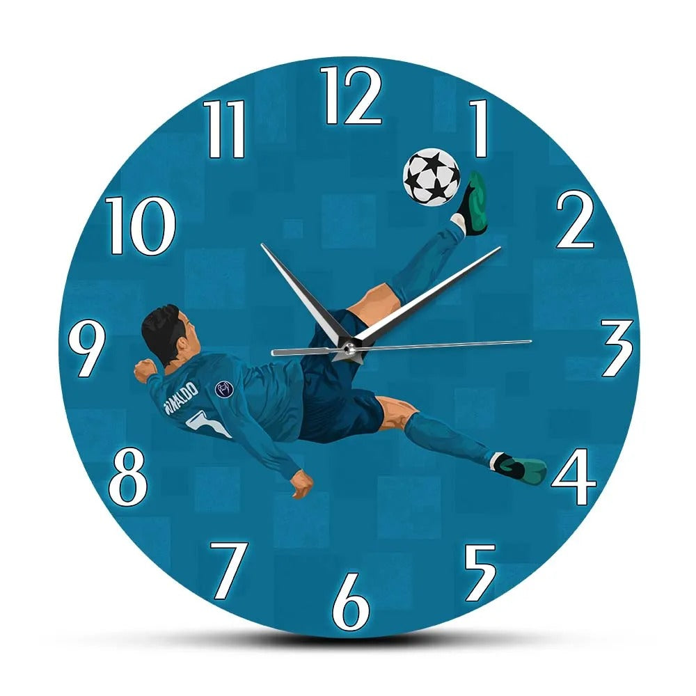 Football Player Design Wall Clock – product view 2