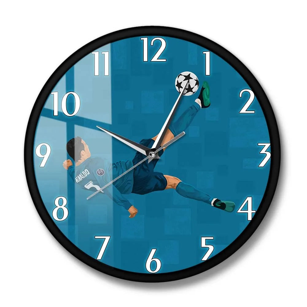 Football Player Design Wall Clock – product view 3