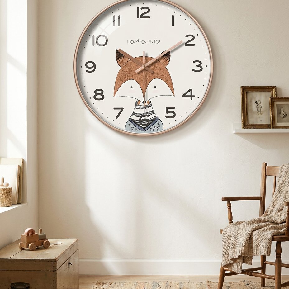 Fox Animal Wall Clock – product image