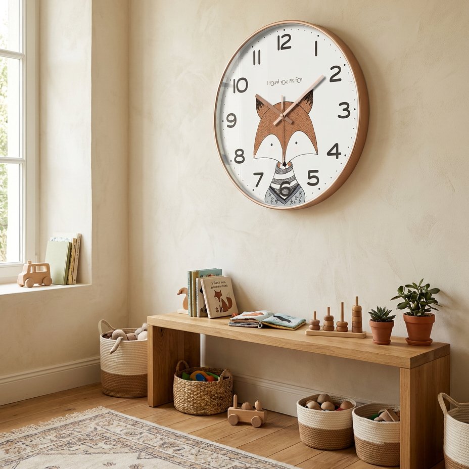 Fox Animal Wall Clock – product view 2