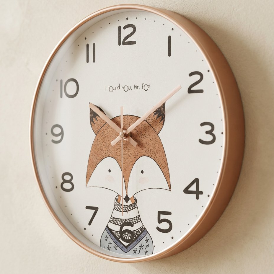 Fox Animal Wall Clock – product view 3
