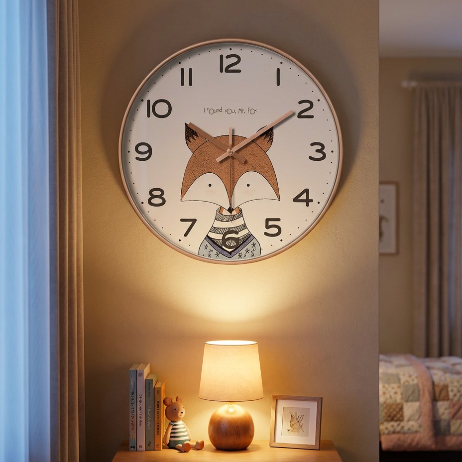 Fox Animal Wall Clock – product view 4