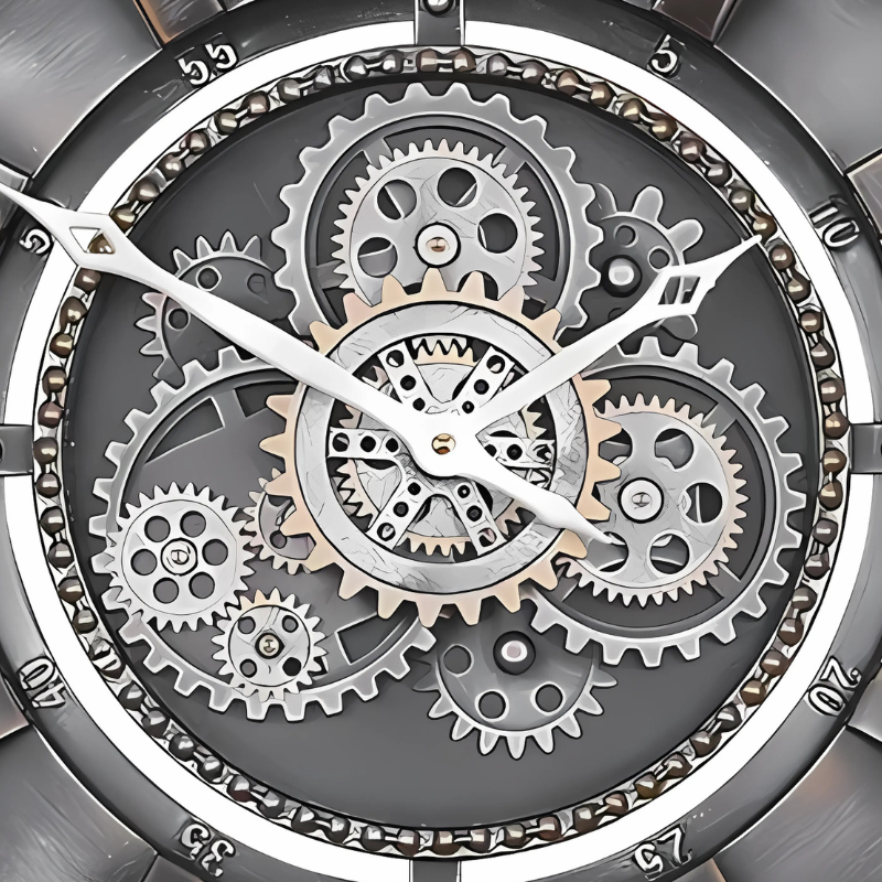 Gear Style Wall Clock – product view 4