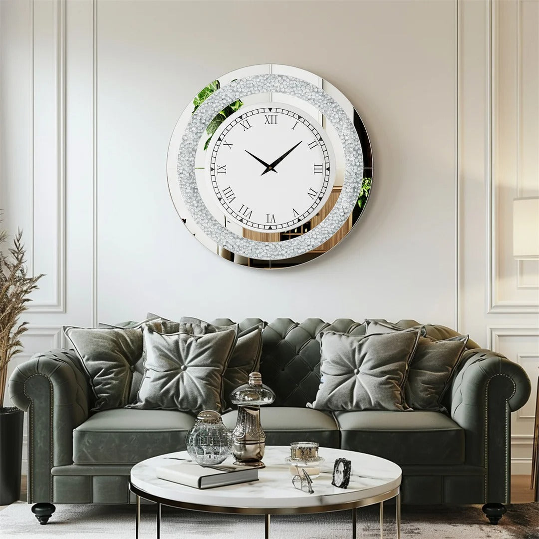 Glamor Mirror Wall Clock – product view 3