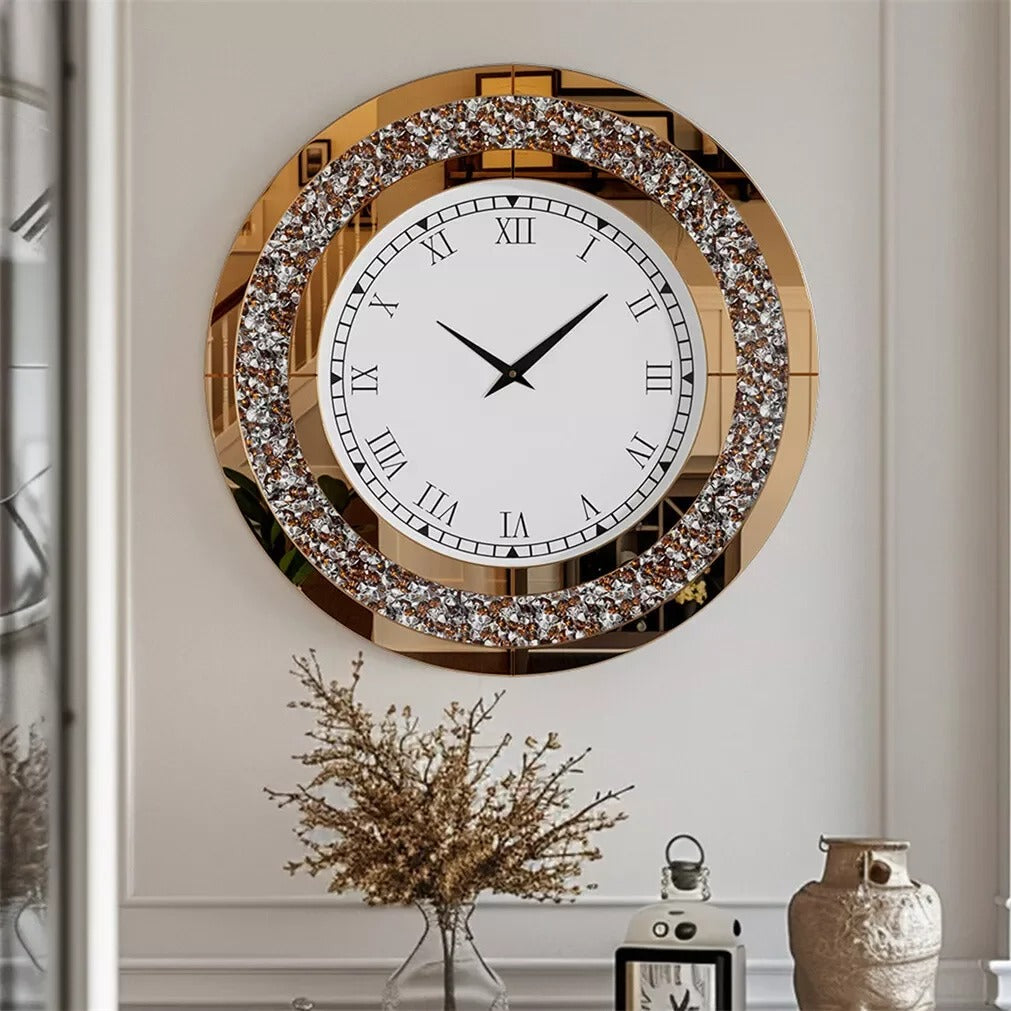 Glamor Mirror Wall Clock – product view 4