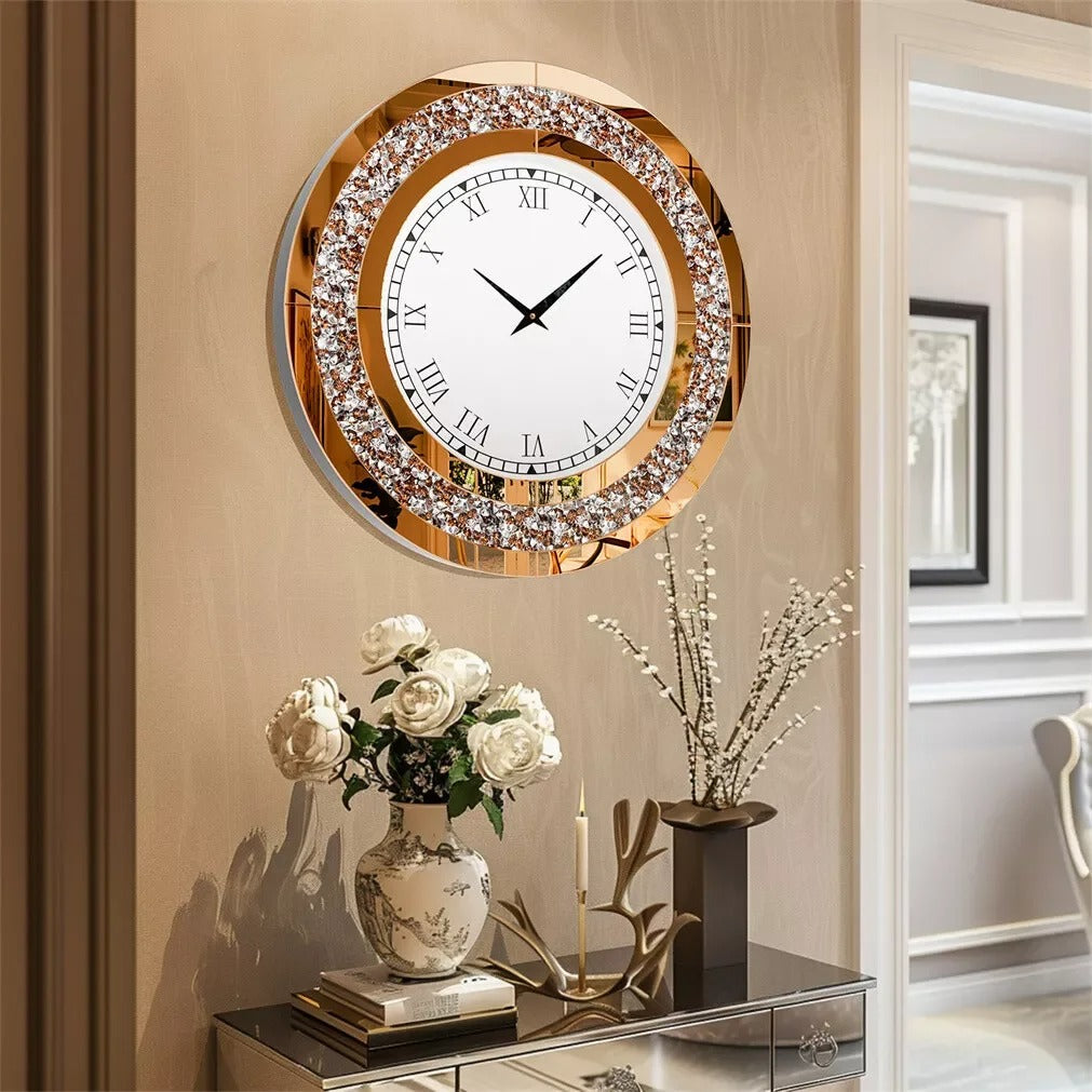 Glamor Mirror Wall Clock – product view 6