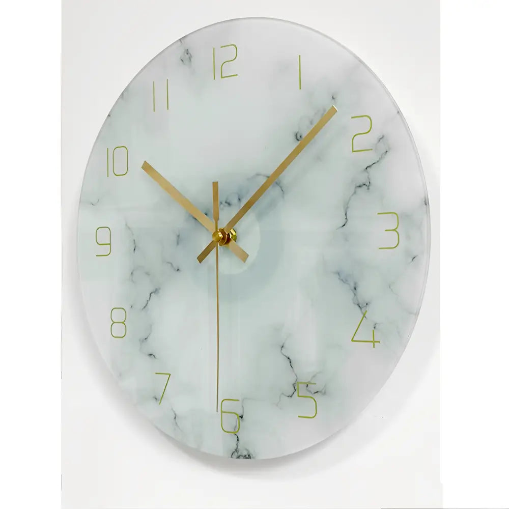 Glass Designer Wall Clock – Green