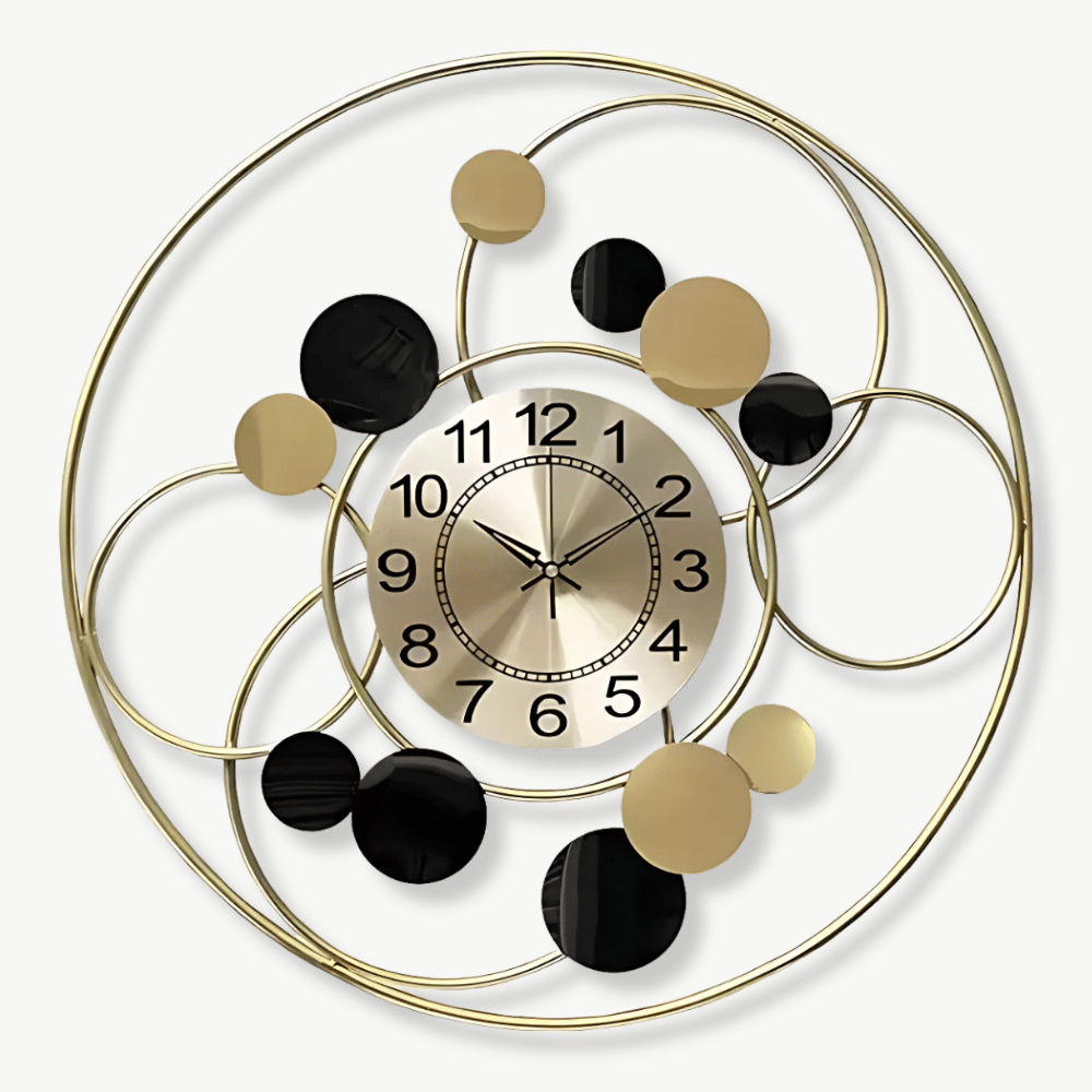 Gold Design Circle Wall Clock – Standard