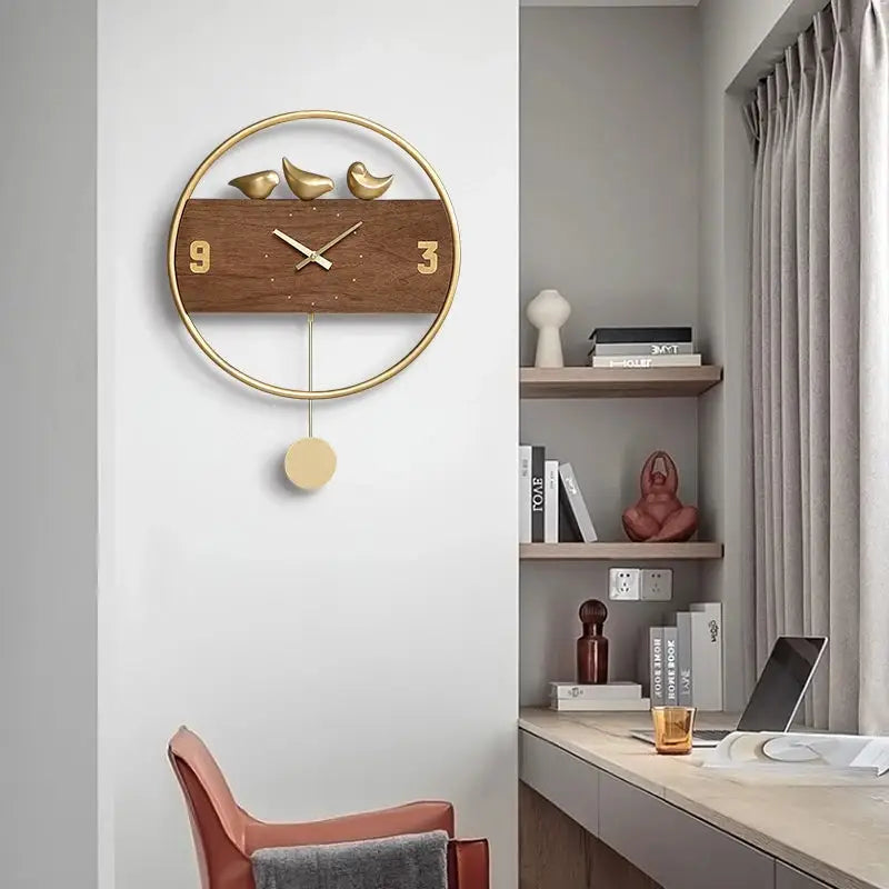 Golden Birds Pendulum Wall Clock – view 6