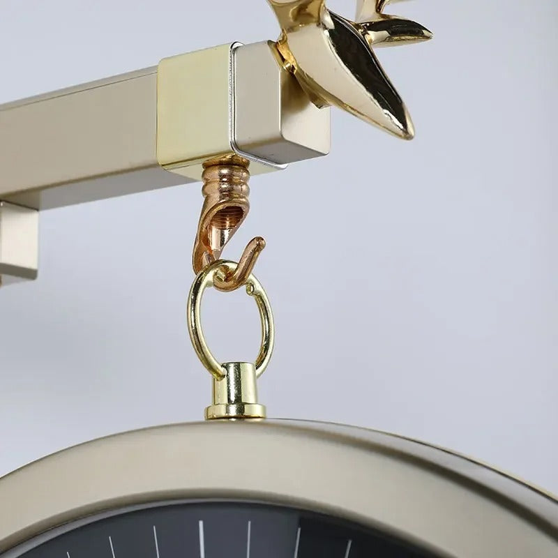 Golden Deer Wall Clock – product view 3