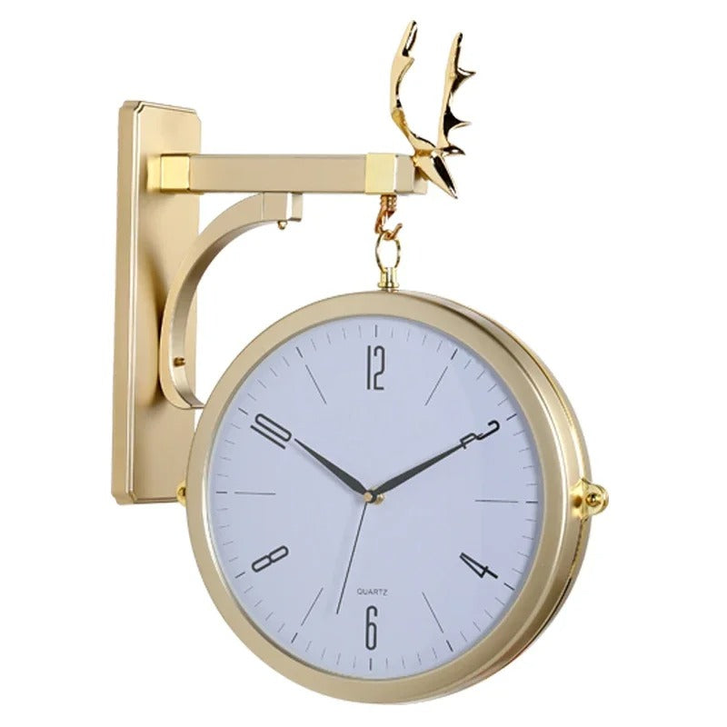 Golden Deer Wall Clock – product view 5