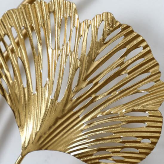 Golden Foliage Wall Clock – product view 7