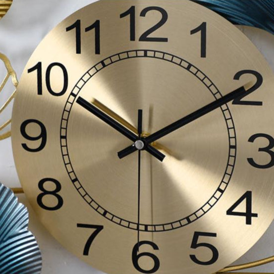 Golden Foliage Wall Clock – product view 8