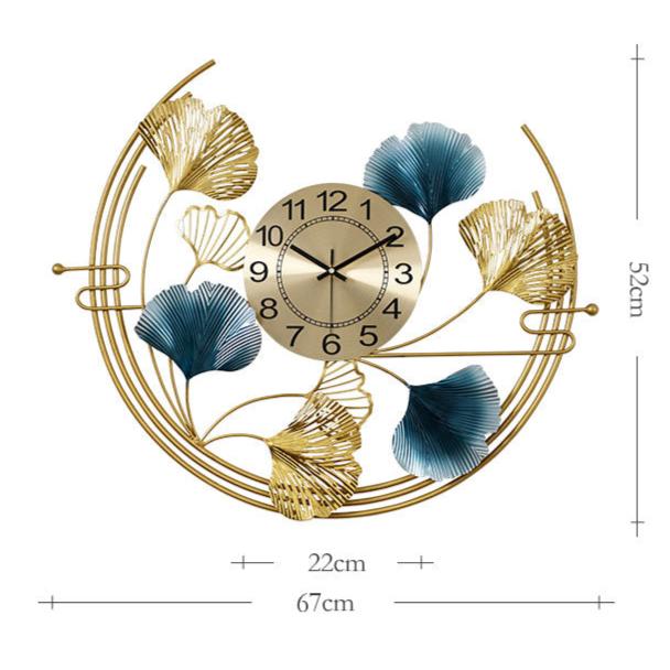 Golden Foliage Wall Clock – product view 10