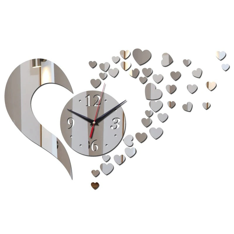 Golden Hearts Wall Clock – product view 2