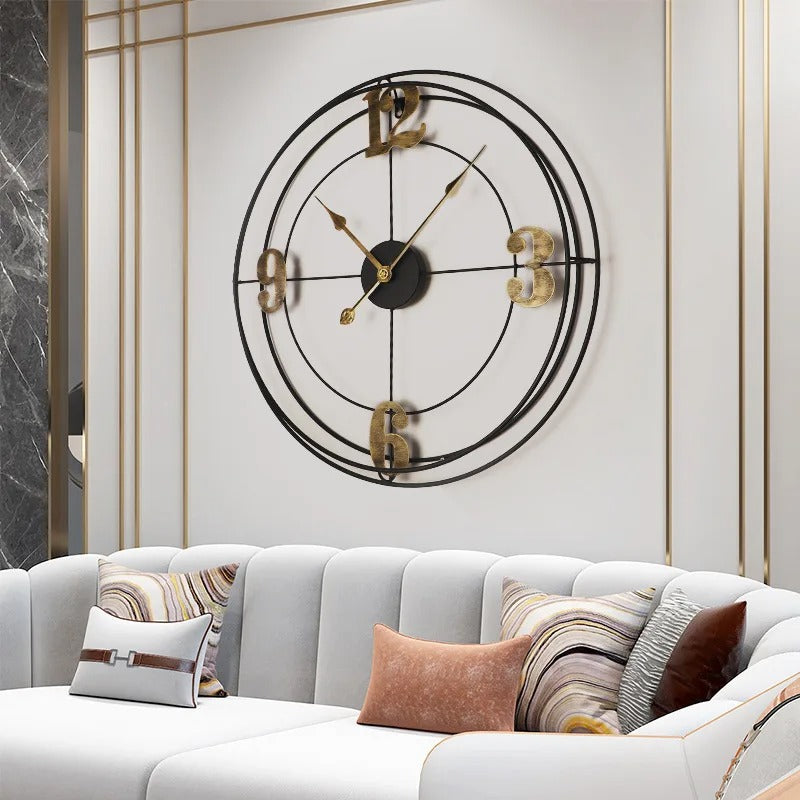 Golden Numbers Wall Clock – product view 3