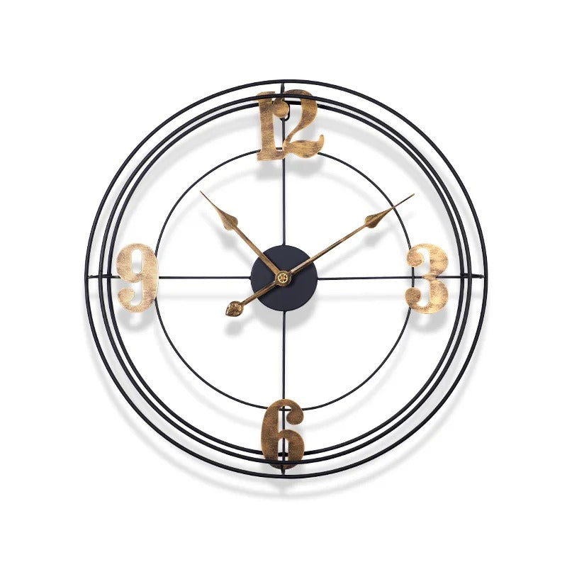 Golden Numbers Wall Clock – product view 4