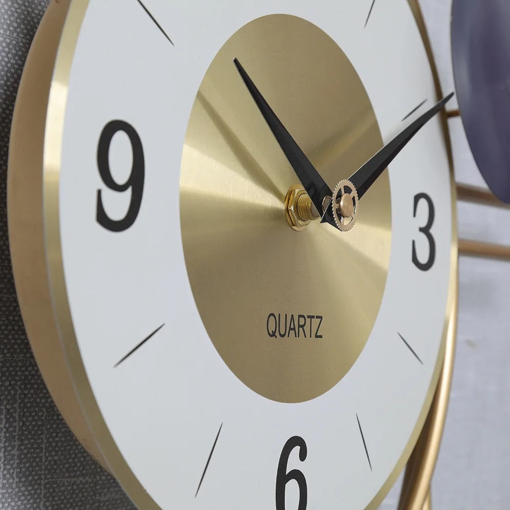 Golden Orbit Wall Clock – product view 4