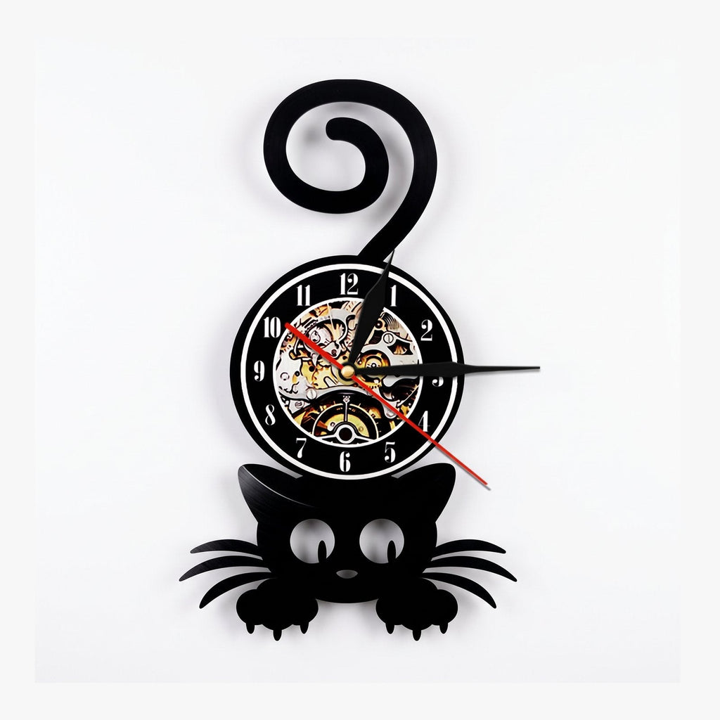 Gothic Cat Wall Clock – product view 5