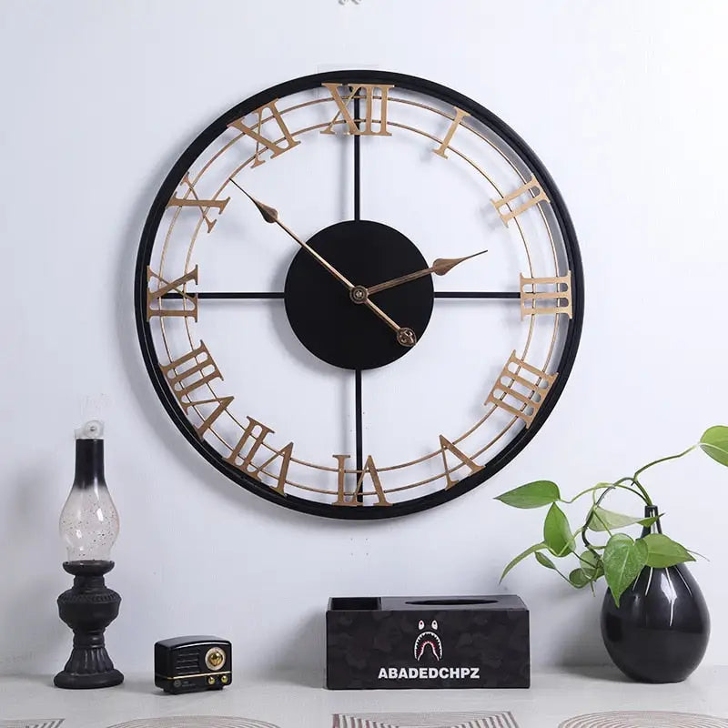Large Roman Numeral Design Wall Clock – view 2
