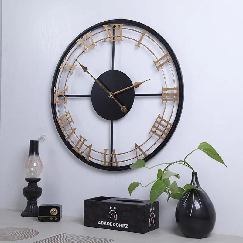 Large Roman Numeral Design Wall Clock – view 7