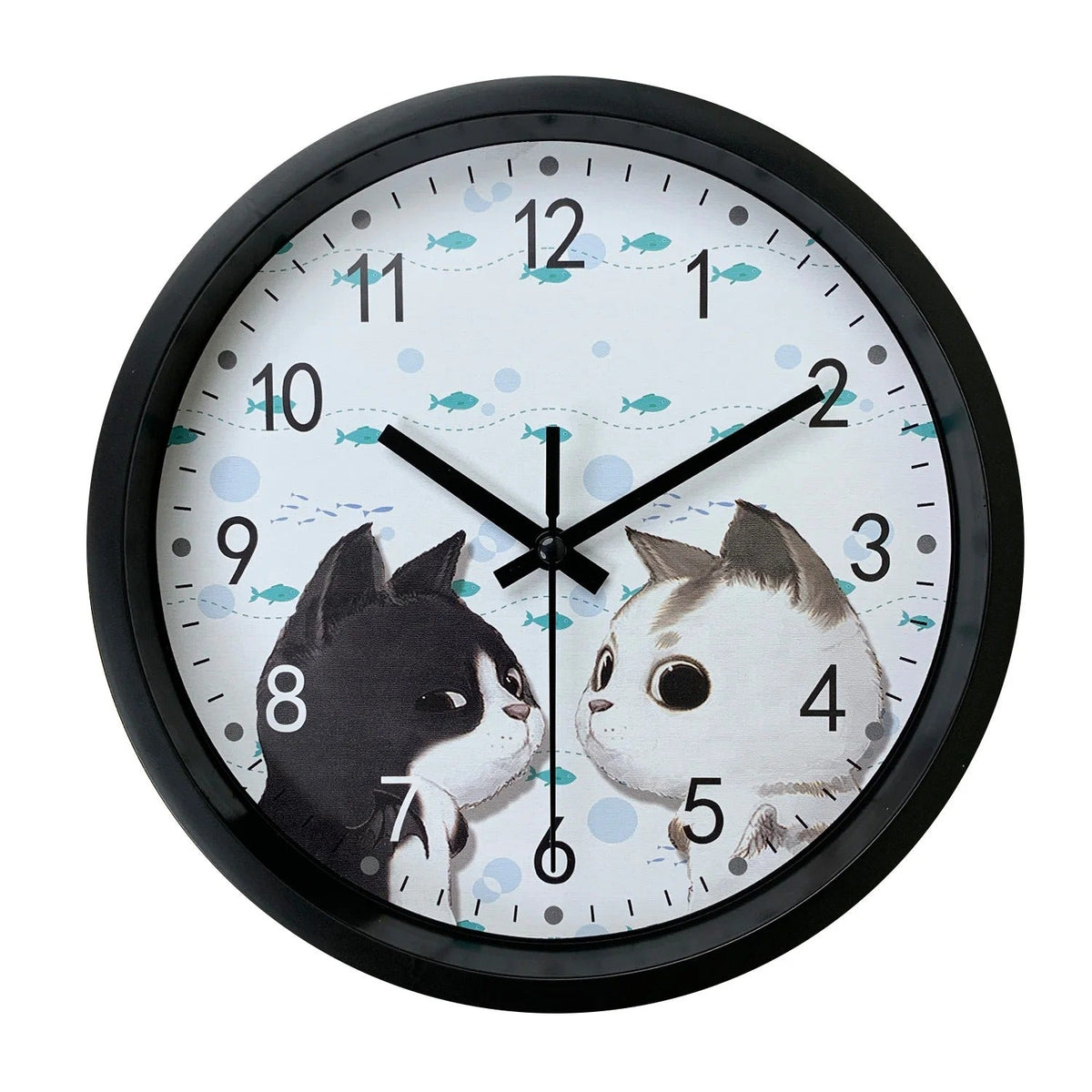 Graphic Cats Wall Clock – product view 3