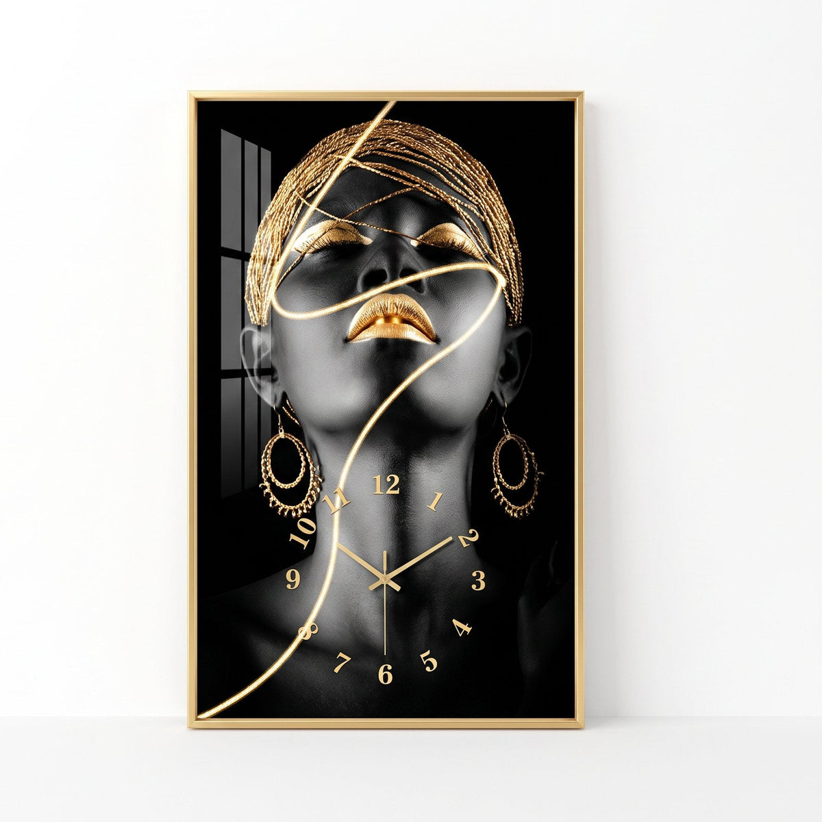 Graphic Portrait Wall Clock – product view 3