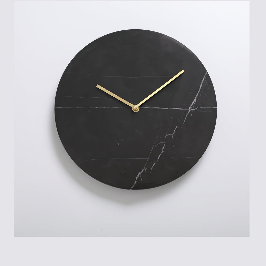 Green Marble and Gold Wall Clock – product view 7